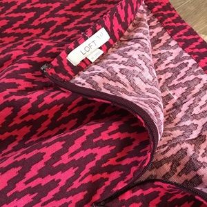LOFT Skirts - Loft Pink and Purple Chevron Skirt LOFT Skirts - Loft Pink and Purple Chevron Skirt